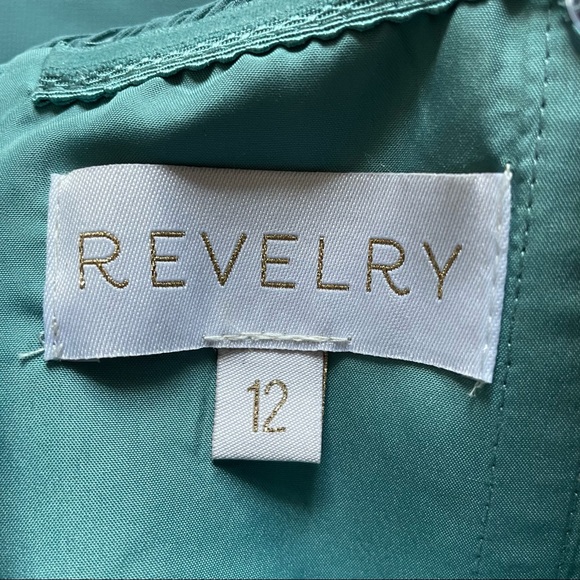 NWT Never worn Revelry Kennedy Chiffon convertible dress size 12 desert blue - Picture 7 of 14